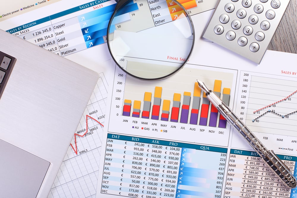 Image of a businessman workplace with papers